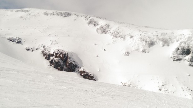 Hamilton's Face on Sunday's mini pow day