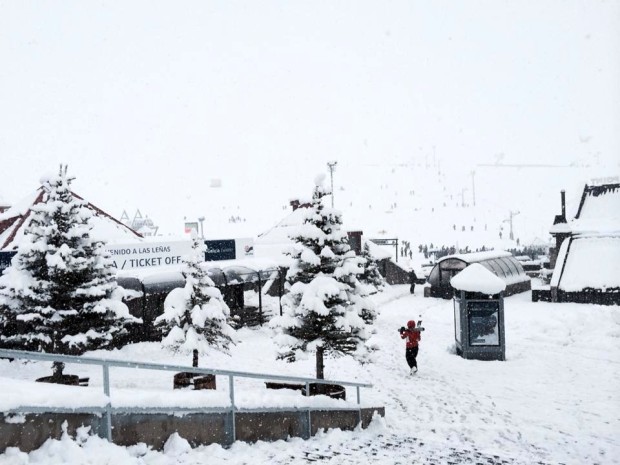 Las Lenas, 10-inch snowfall at the base.  Sept. 2nd, 2014.