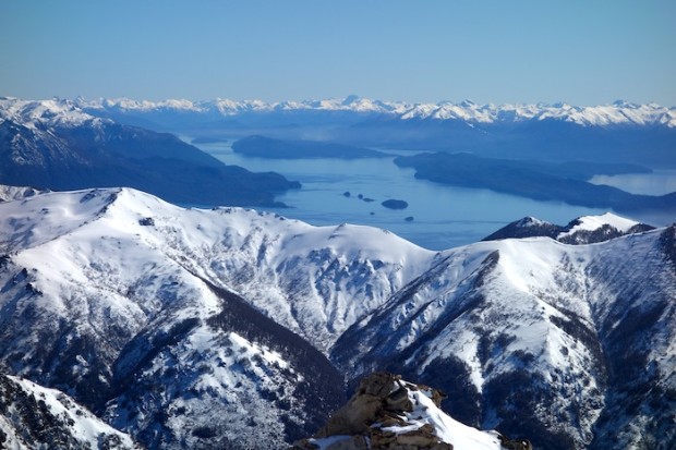 Beautiful lake Nahuel Huapi in Bariloche, Argentina.