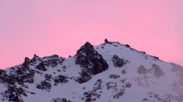 Sunset last night on Catedral ski resort.