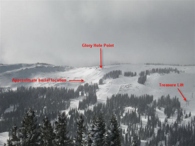 Avalanche Fatality photo. March 2014.