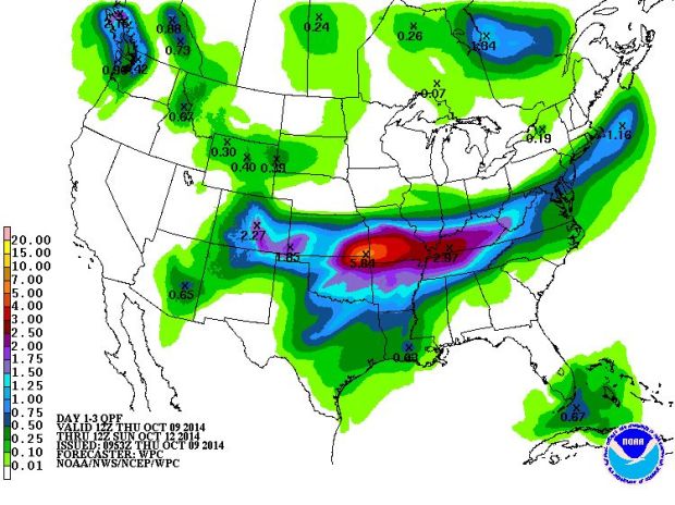 weather map north america