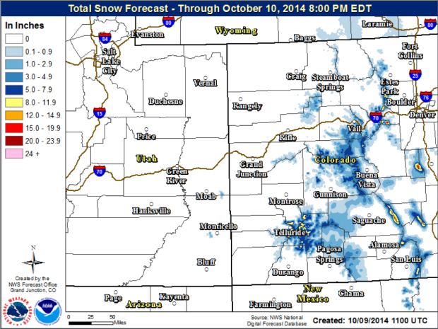 colorado snow forecast