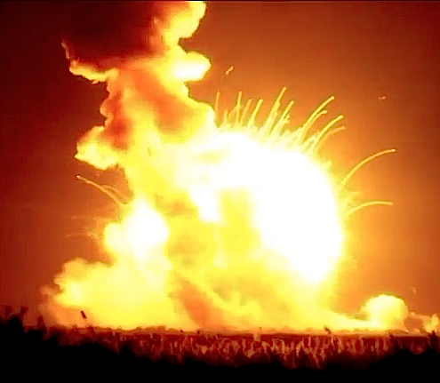 Antares rocket explodes