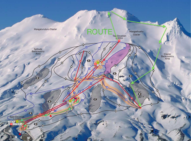 Our route for the afternoon