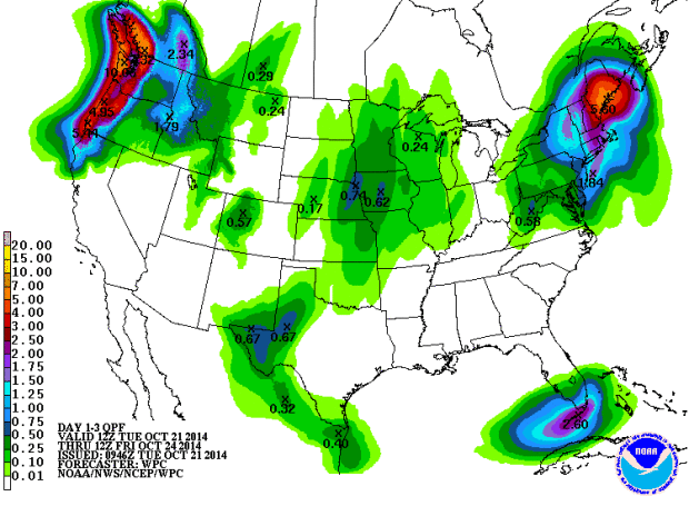 Wow, up to 10 inches of liquid precipitation in spots in WA from this storm.