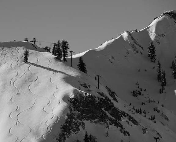 Squaw Valley, USA. Hopefully, we'll see some tracks like this in Tahoe this weekend... photo: Hank de Vre