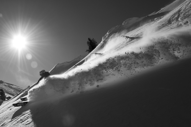Speed in Powder at Squaw Valley, USA. photo:  Hank deVre