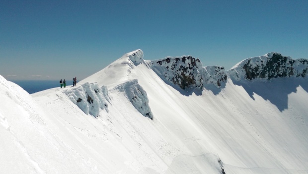 Looking West from the top of Ruapehu