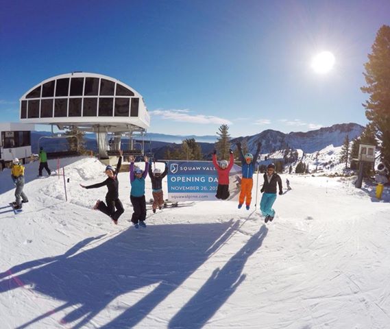 Squaw opening day. Today, November 26th, 2014.