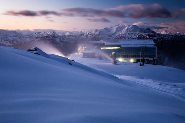 Whistler making snow on November 14th, 2014