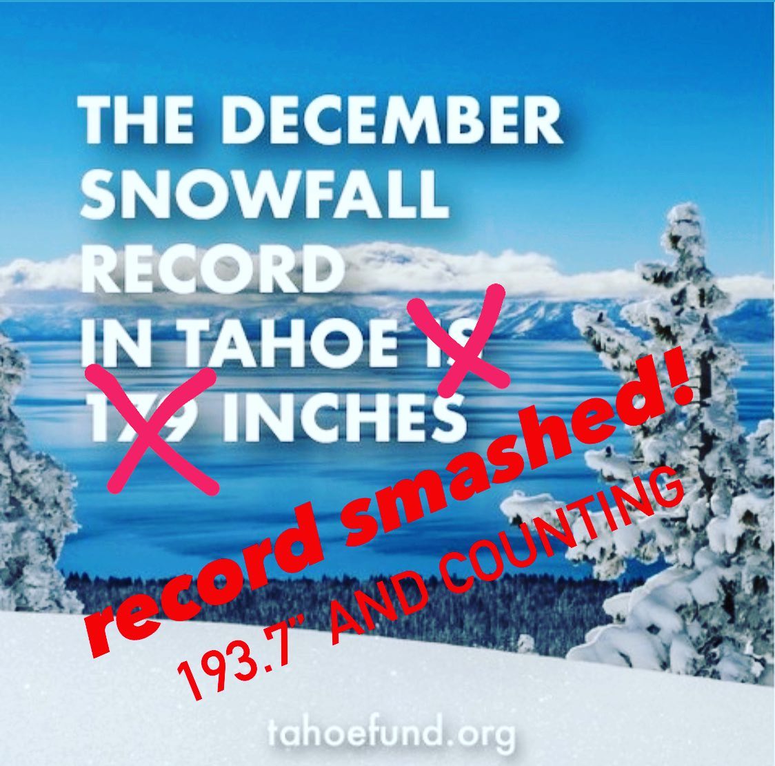 Sierra Nevada snow records