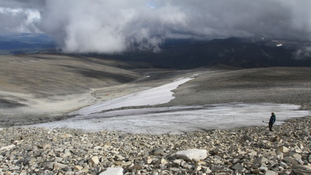Melting ice at high elevations is revealing remarkable items, older than any of those found before. PHOTO: Oppland County
