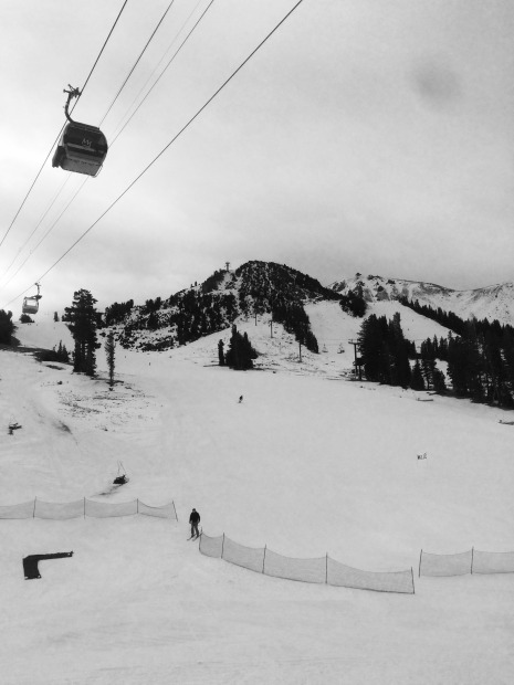Looking to the top of Broadway at Mammoth