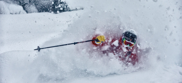 nd skiing deep powder at Mt. Bake