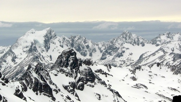Looking North into the Gnar of Tierra del Fuego.