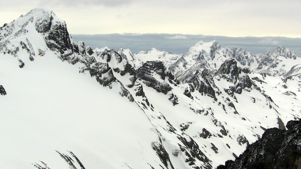 Looking North into the Gnar of Tierra del Fuego.