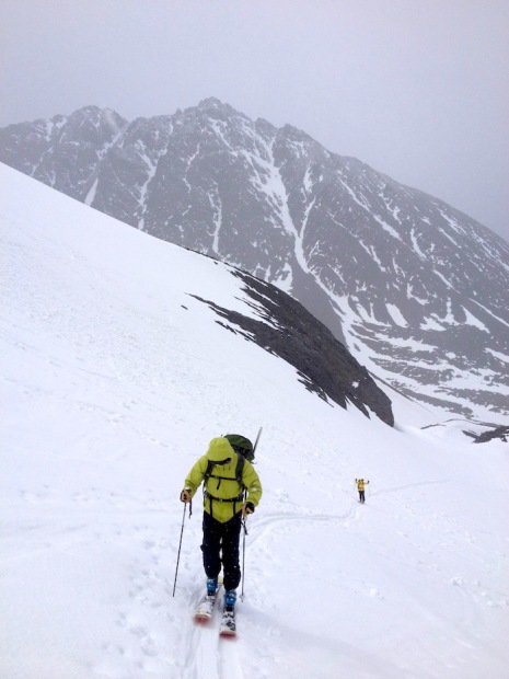 Snowstorm on the Martial Glacier.