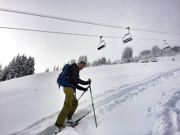 John Kircher skinning to Summit 11-19-14