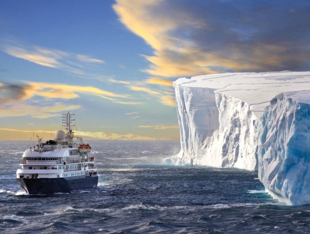 The 330-foto Sea Adventurer that we'll live on for 10 days.