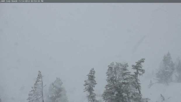 Looking out toward Cody Bowl