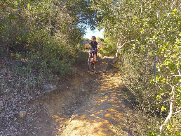 This section of the park is a double drop to a rocky, single track outrun. It has proven to be one of my favorite sections of the park.