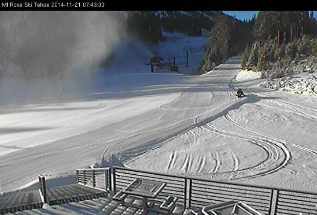 Mt. Rose at 7:45am today, November 21st, 2014.