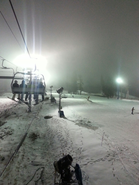 Night riding at Boreal!