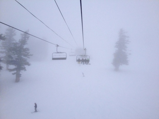 Foggy up top on Gold Coast.