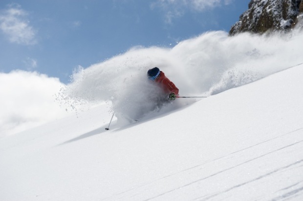 The deep snows of Squaw Valley.  photo:  Hank deVre