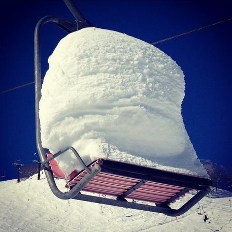 What some chairs look like in Japan in January. photo: snowbrains