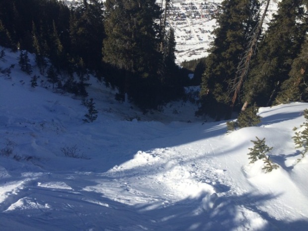 The avalanche crown.  photo:  caic