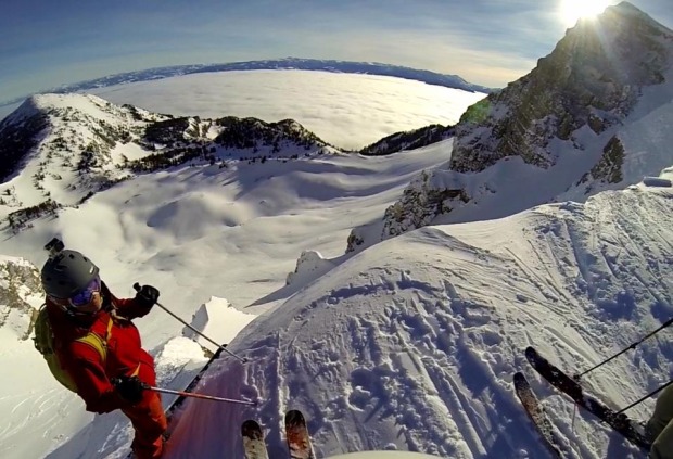 Dropping into the Sea of Dreams off Cody Peak
