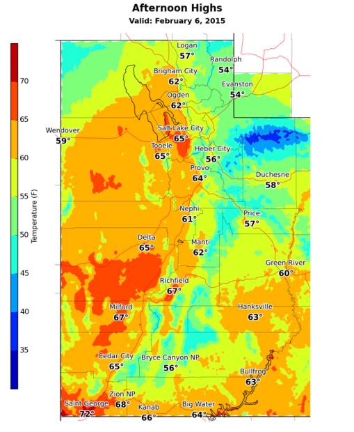 Heat is coming tomorrow for Utah