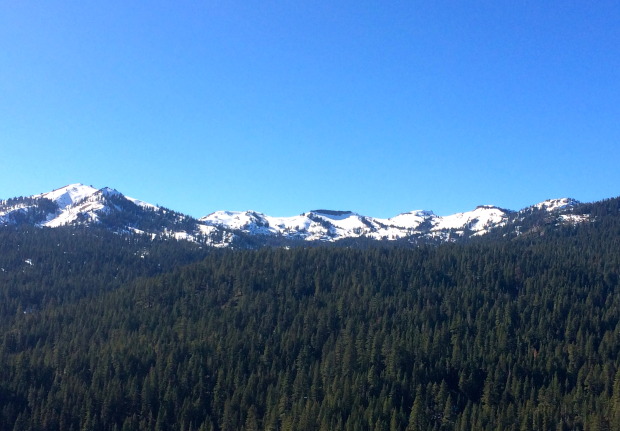 There's still snow to be found high on the crest
