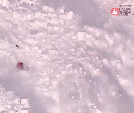 Julian Lopez avalanche freeride world tour.