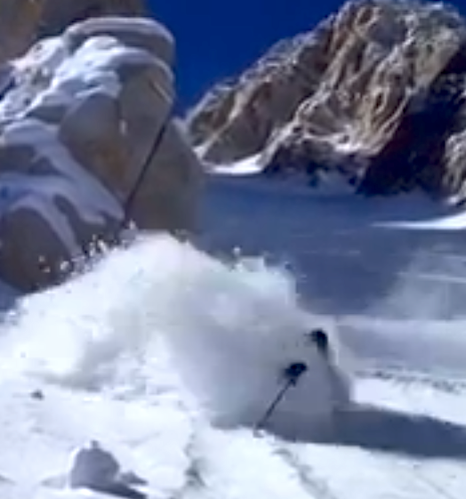Waist deep snow california.