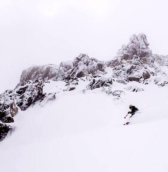Chris Benchetler ripping Mammoth pow on March 2nd, 2015. photo: mammoth