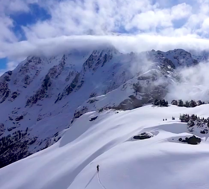 skiing mt. shuksan, wa