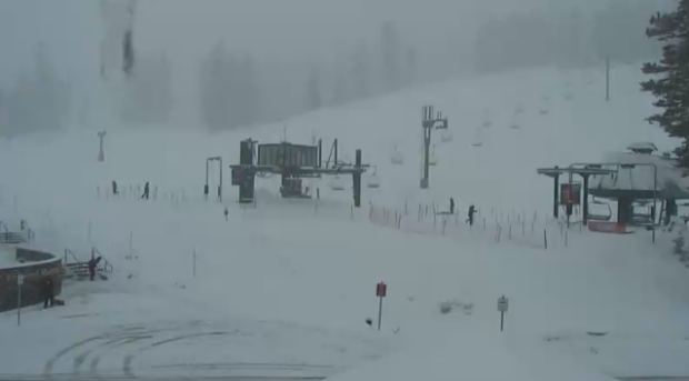 Base of Kirkwood at 8am today.