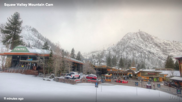 Base of Squaw at 8am today.