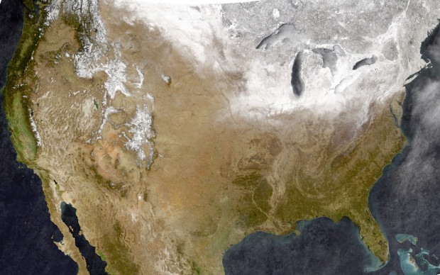 Composite of images from the MODIS Satellite by Tim Wallace/The New York Times