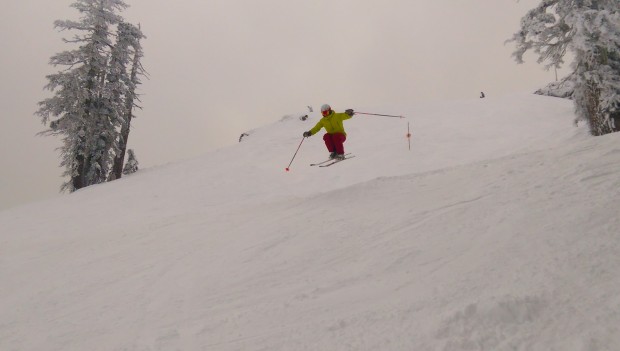 Chad loving the cat tracks on Lincoln