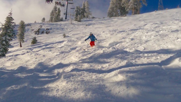 Skimac coming down Bacon's Gully