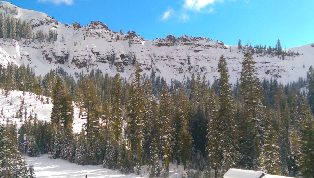 The Palisades looking quite a bit better than last week
