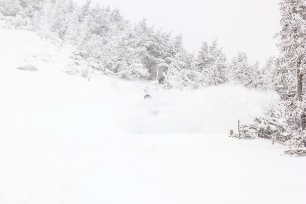 Big pow at Jay Peak, VT on Saturday.
