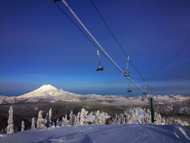 Mt. Rainier from White Pass Ski Resort