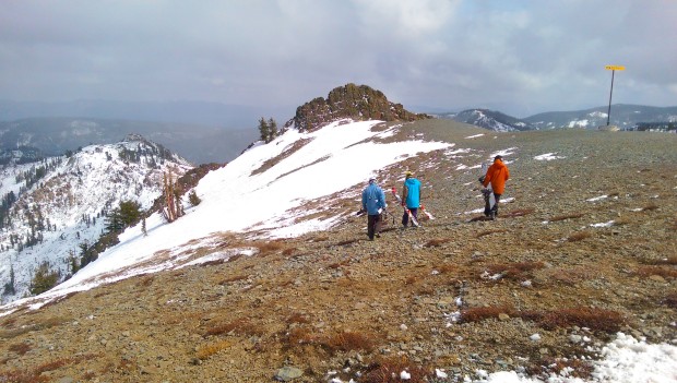 Still rocky in spots... en route to Headwall Face