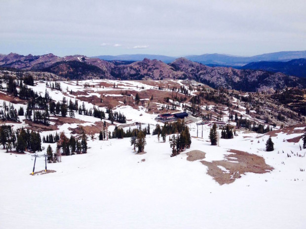 Looking down on Squaw from Siberia yesterday.