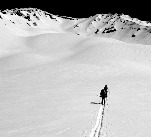 mt. shasta backcountry ski powder